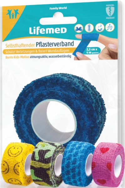 Pflasterverband selbsthaftend Motiv im Polybeutel